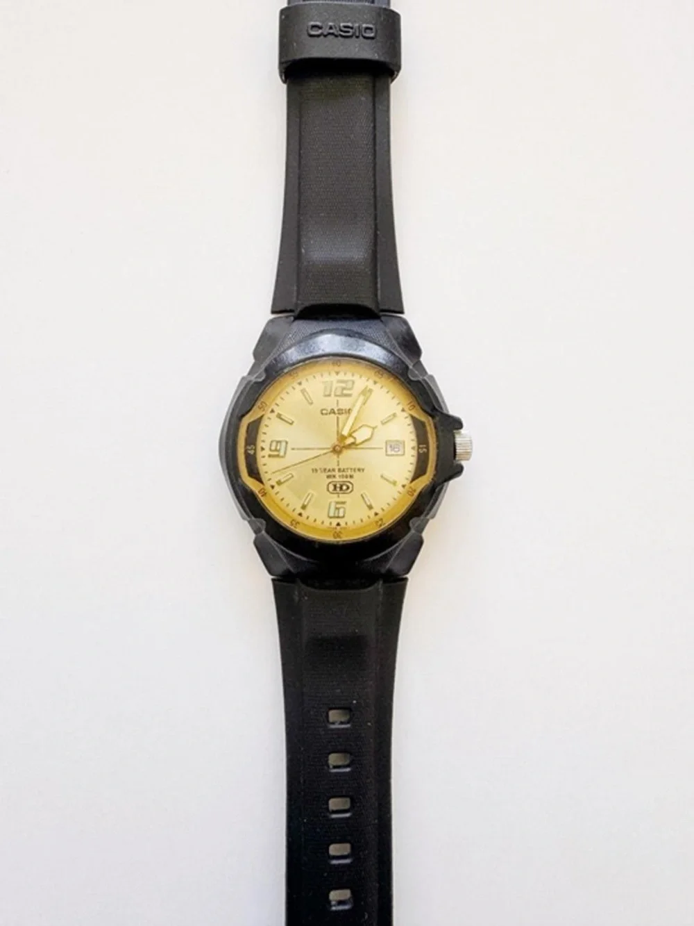 Casio Heavy Duty Sport Analog Watch 39mm Black Resin RUNS